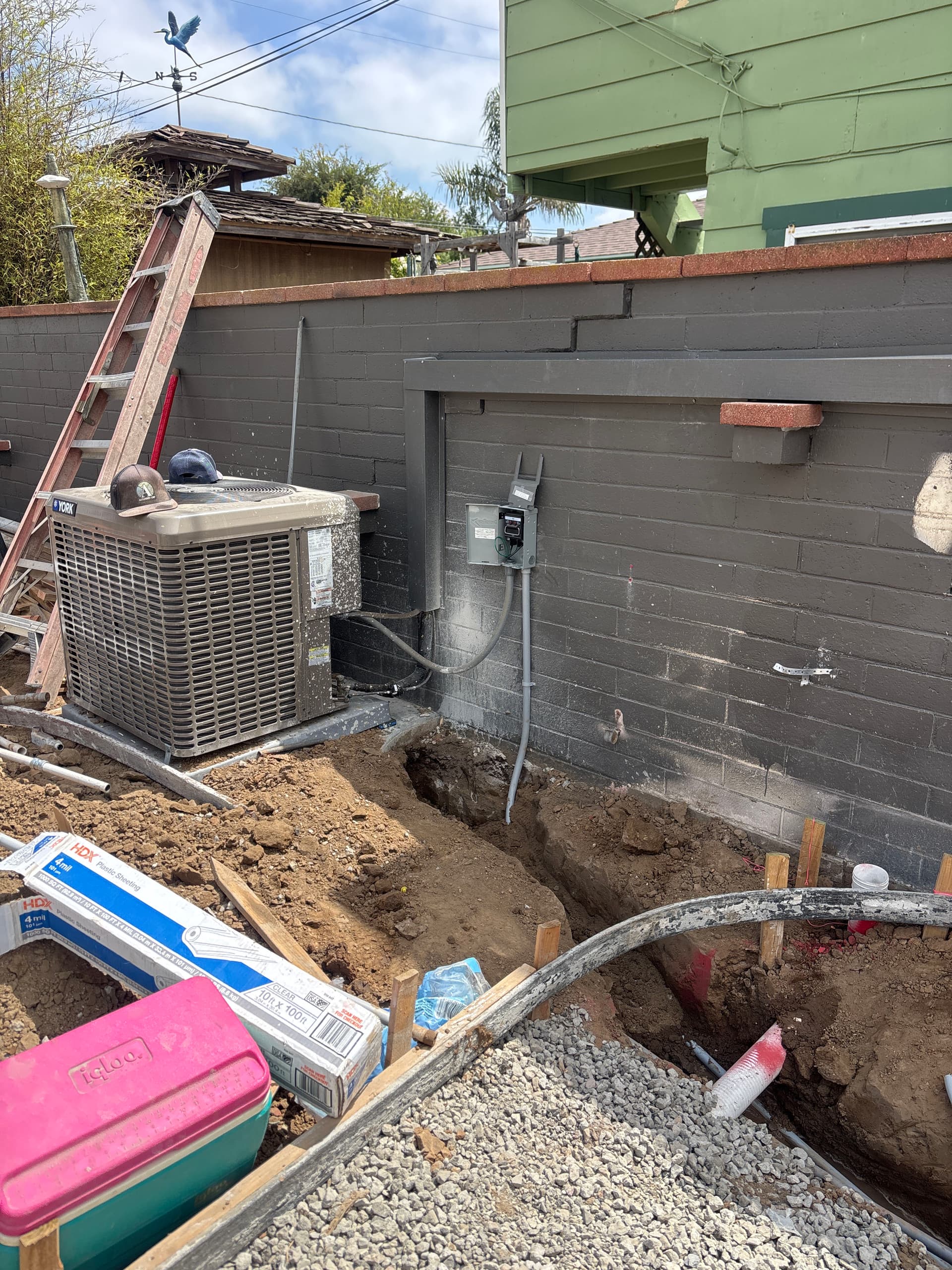 Gallery photos for Full Backyard Remodel Electrical Rough-In With EV Charging and Subpanel: Image #1