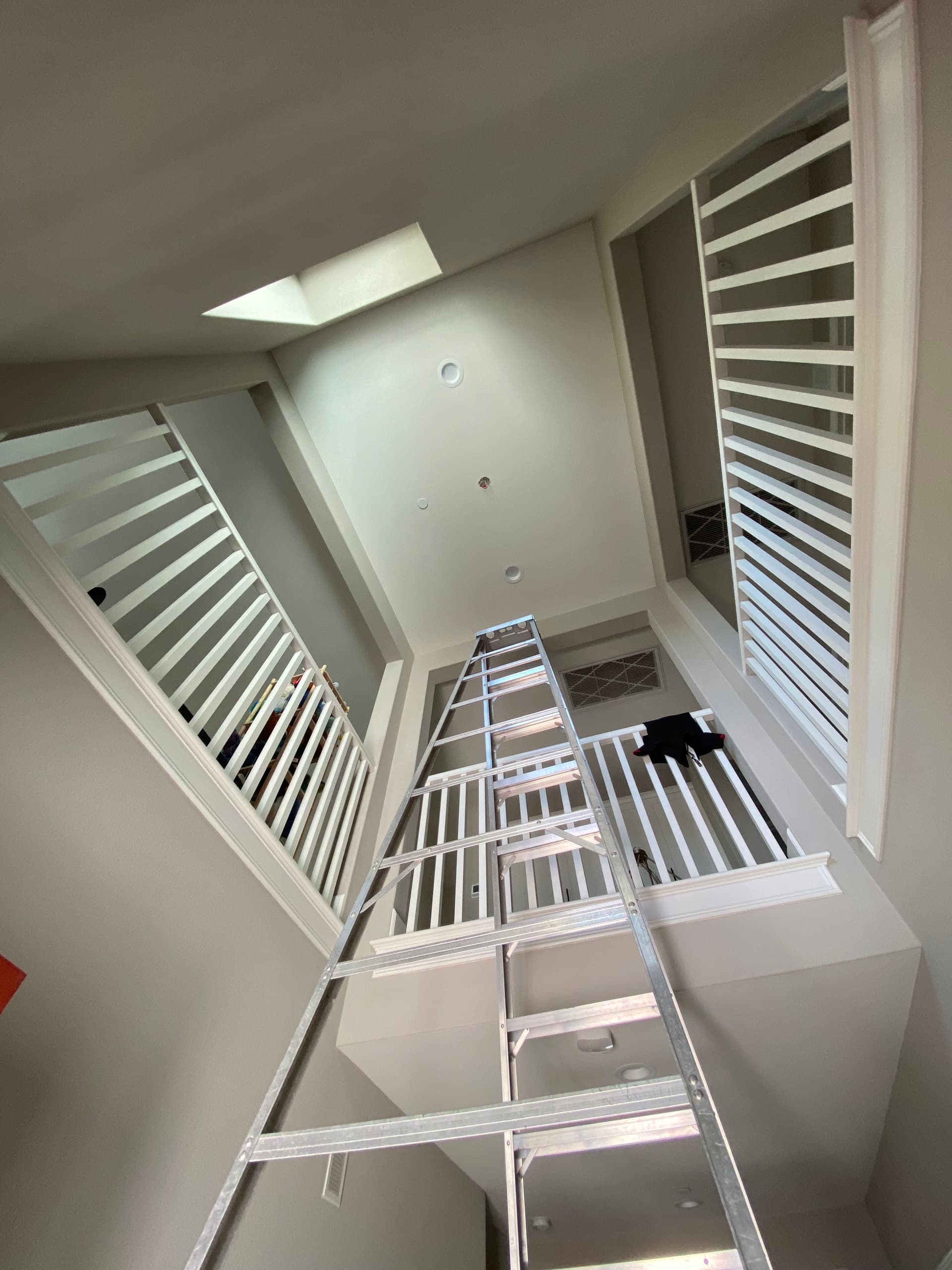 Chandelier Installation on a 20-Foot Ceiling Done Right image