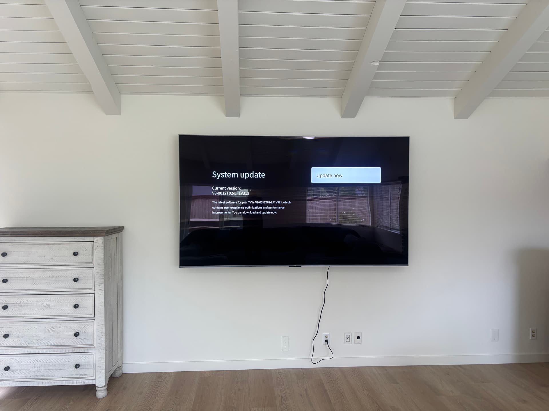 98-Inch TV Mount with a Clean, Flush Wall Finish image
