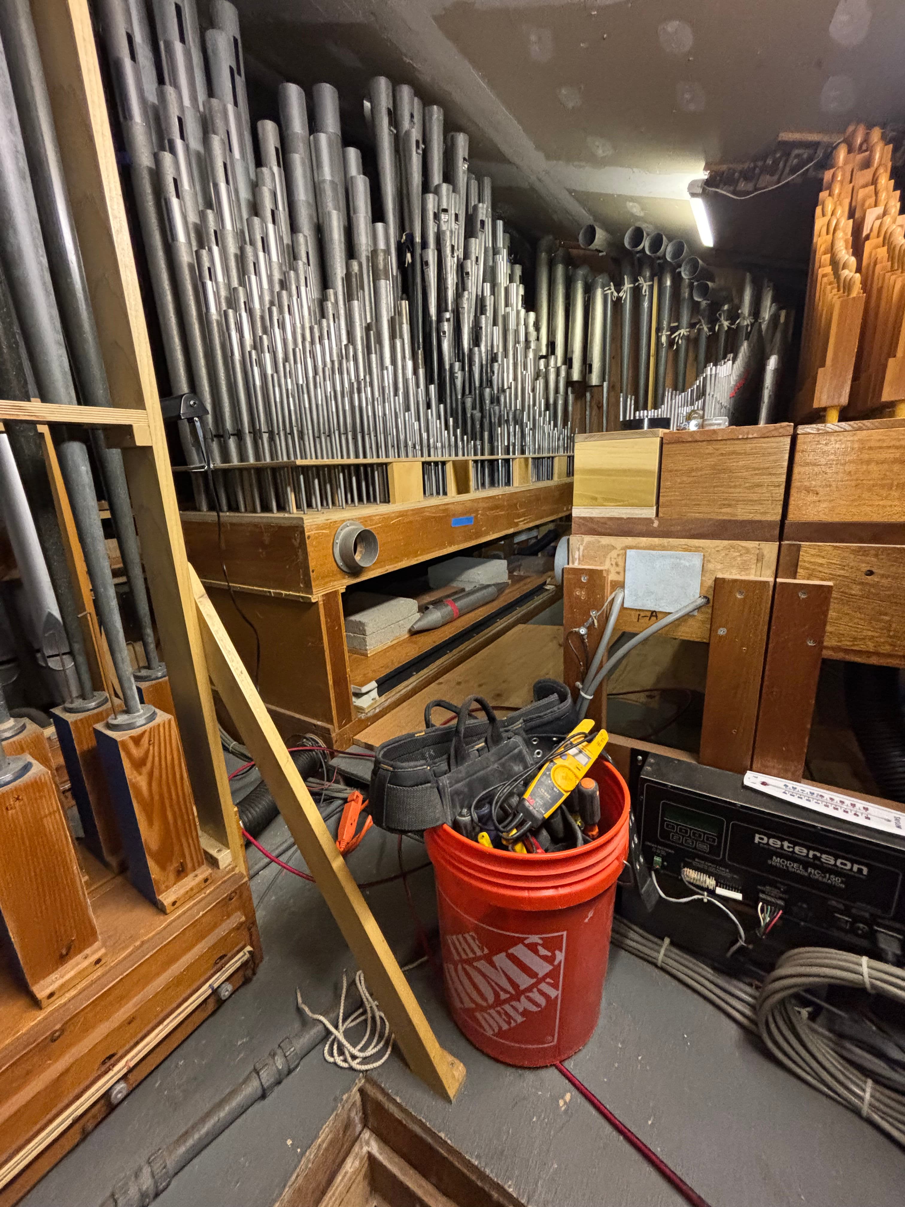 Project We Fixed a Burned Outlet Inside a Pipe Organ image