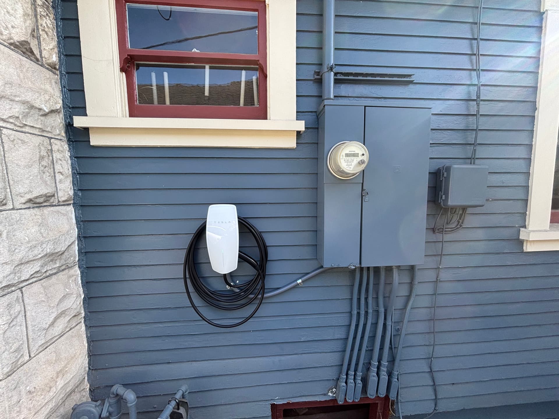Tesla Universal Wall Connector Installed and Ready to Go image