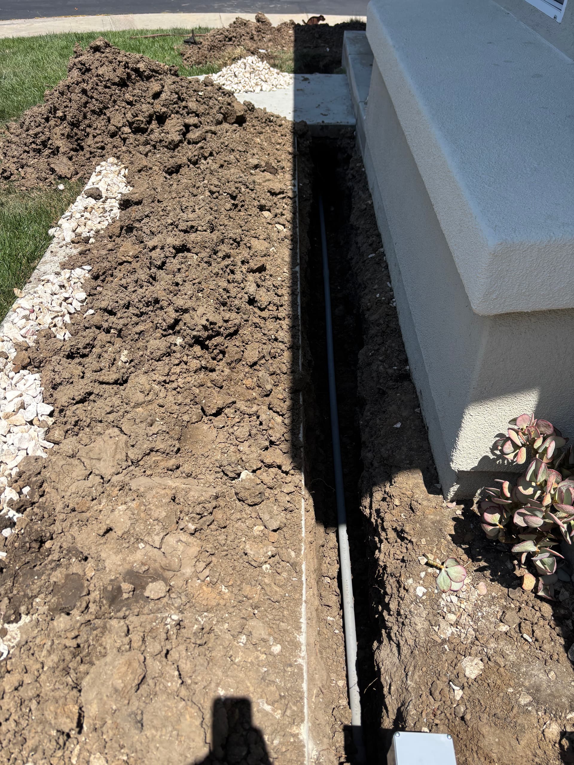 Gallery photos for Tesla Universal Wall Connector Installed with Underground Electrical Feeders: Image #1