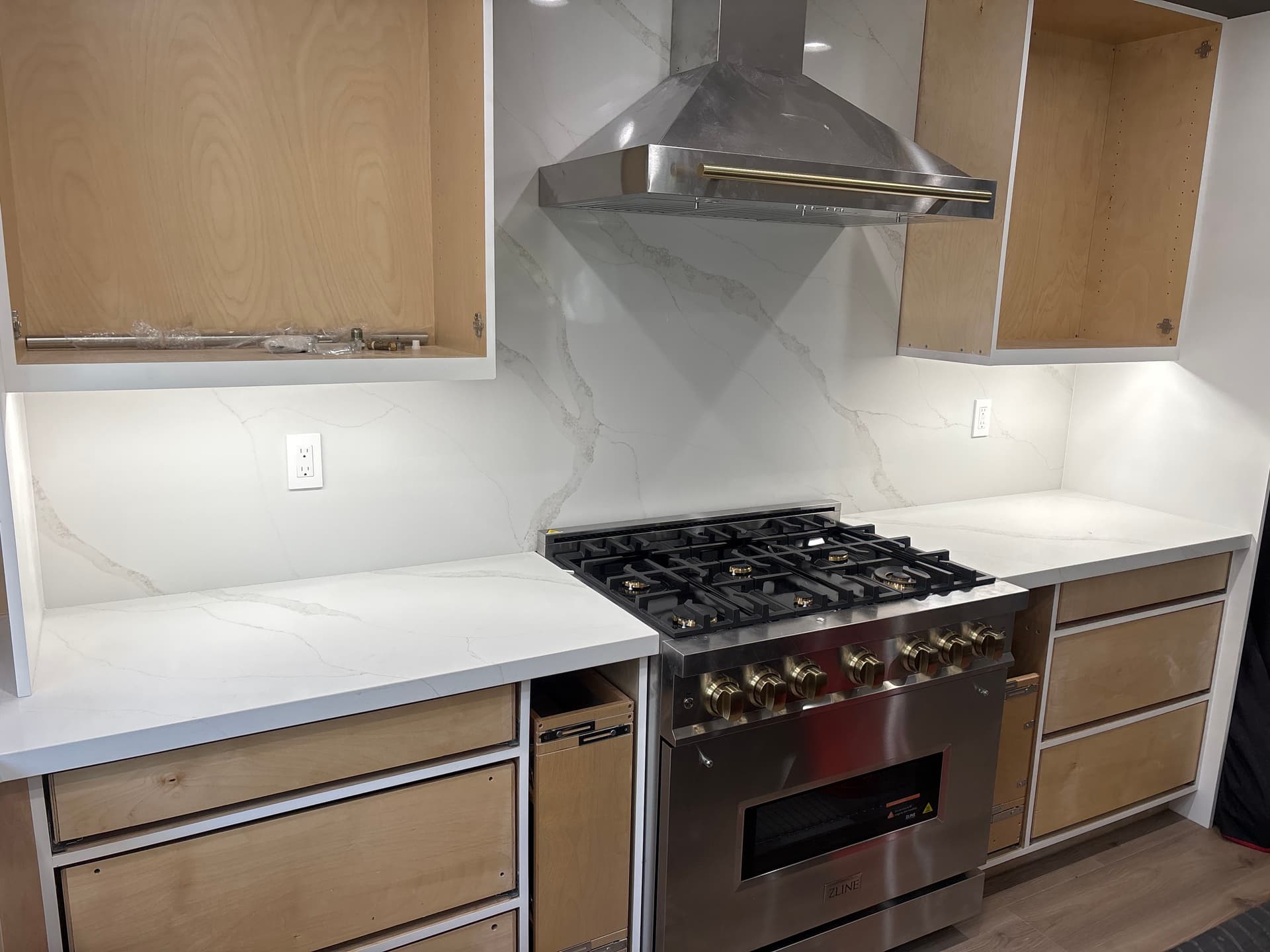 24V LED Under-Cabinet Lighting Upgrade in a Fresh Kitchen Build image