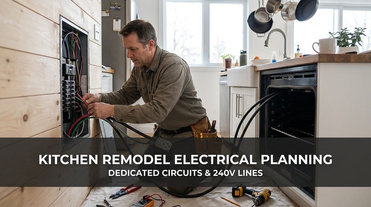 Blog post Kitchen Remodel Electrical Planning: Circuits & 240V Lines image